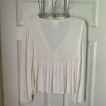 belle du jour  medium Ivory Peasant V Neck With Lace Boho Photo 2