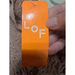 Love of Fashion Open Fringed Cardigan Sweater Browns One Size NWT Brown Photo 3