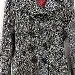 Rue 21 Juniors PeaCoat Sz M Gray Winter Outer Wear Fully Lined Photo 4