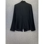 Philippe Adec Paris Women's Blazer Solid Black One Button Shiny Lapel Size 6 Photo 1