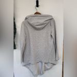 Athleta Vista Wrap Gray Open Front Hooded Cardigan Sweater Top Size Small Yoga Photo 5