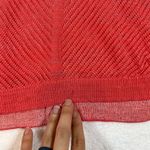 Chico's Coastal Open Knit Pullover Sweater Size 3 XL Pink Coral Ombre Dolman Photo 7