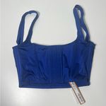 SKIMS Stretch Satin Corset in Neptune Photo 7