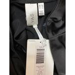 NEW Y.A.S Women's Black Silky Satin High Waisted Mini Flare A Photo 3