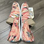Toms Classic Coral Printed Palms Canvas Casual Slip On Flats Size 9.5 Photo 6
