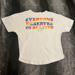 PINK - Victoria's Secret Womens XS  Everybody Deserves To Be Loved Shirt Photo 1