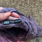 ZARA Textured Mauve Top Photo 4