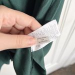 Madewell  • Novel Button Front Long Sleeve Dress mini shift Smoky Spruce green Photo 6