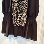 Robert Rodriguez Neiman Marcus  For Target Black Ruffle Neckline Tank Size Medium Photo 4