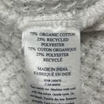 Faherty Echo Thermal Mock Neck Pullover Top Womens Large Ivory Organic Cotton White Photo 6