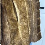 Pamela Mccoy faux fur size Small women's dark brown color coat Photo 7