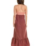 Hutch Olani Bow Flounce Hem Maxi Dress Size Large NWT Anthropologie Flirty Photo 6