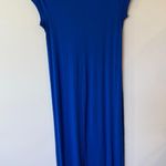 Gap Short Sleeve Round Neck Solid Maxi Tee Dress Active Blue Women's Size Medium Photo 1