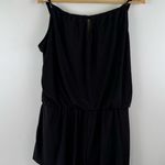 Aqua Green Women's XL Standard Keyhole Blouson Romper Black 676127R Photo 0