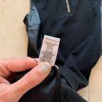 Costa Blanca Pleather Cotton Dress Sz Medium Black Photo 4