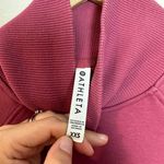 Athleta - Cozy Karma Side Zip Funnel Neck Victorian Berry Pull Over Sweatshirt Photo 5