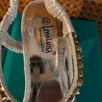 Lena Luisa Molly 12 Silver T Strap Sandal Size 5.5 Photo 9