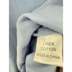 Hello Molly  Tiered Chambray Mini Dress Western Boho Denim Small lined linen Photo 3