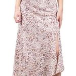 Slip Skirt Giraffe Print Brown Size M Photo 3