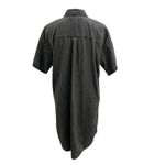 Madewell  Utility Popover Shirtdress Shirt Dress Denim Washed Black size Medium Photo 4