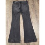 Driftwood  Wyatt Flare Black Wash Beaded Trim Stretch Jeans Size 32x33 Long Tall Photo 5