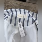 Chico's CHICO’S Linen Striped Tie-Waist Vest size 0 blue and white New with original tag Photo 5