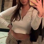 ZARA Cropped White Long Sleeve Photo 1