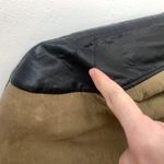 ZARA Trafaluc Light Brown & Black Faux Leather Moto Jacket Photo 6