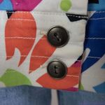 Vintage floral print cotton blend jacket,‎ size L Blue Size L Photo 5