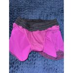 Lululemon Women's Run Times Shorts Speckled Foil Magenta Purple Black Size 6 Photo 2