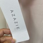 Azazie  Size A4 Blush Pink long Sleeveless Gown $190 Photo 2