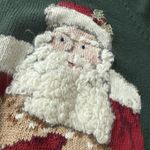 Susan Bristol 1997  Christmas Sweater Santa W/Animals Size Large 3D Beard &Bells Photo 2
