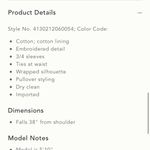 Anthropologie NWT Anthro Dolan Amber Embroidered Wrap Dress Photo 15