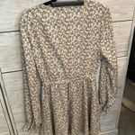 SheIn Franclia Plus Ditsy Floral Print Lantern Sleeve Ruffle Hem Dress Photo 3