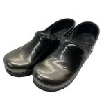 Dansko  Black to Silver Ombre Patent Leather Clogs Shoes Slip On Size 38 US 8 Photo 0