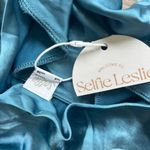 Selfie Leslie Champagne Showers Halterneck Slip Midi Dress in Midnight Photo 8