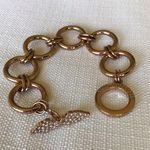 Victoria's Secret Victoria’s Secret Rose Gold Angel Toggle Clasp Bracelet Photo 7