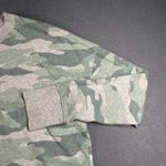 Time Tru Camouflage Sweatshirt Womens S Crew Long Sleeve Casual Pullover Top Green Photo 1