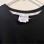 Champion Women's Athleisure Sporty Black Short Sleeve Crewneck Logo T Shirt Sz L Photo 3