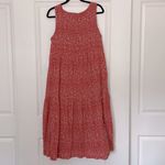 Gap Rustic Orange Print Tiered Midi Dress Large Photo 3