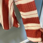 Miss Look V-neck Striped Shirt Dark Rose/white Size Medium Photo 5