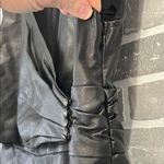Maeve Faux Leather Wrap Mini Dress SOLD OUT ONLINE EUC Photo 7