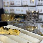 Alexis Bittar NWOT  Gold Bracelet with Blue Accent Photo 4