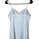 Vanity Fair White Lace Trim Slip Dress Adjustable Straps Lingerie Intimates Photo 6