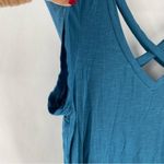 Jessica Simpson  Maternity Soft‎ Blue Strappy V-Neck Short Sleeve Tee Photo 3