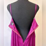 Saja 100% Silk Chiffon Flowy Empire Waist Dress Size 10 Pink Photo 7