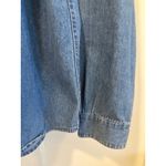 Lemon Grass Studio Denim Christmas Embroider Gingerbread Shirt VTG cottage core Photo 6