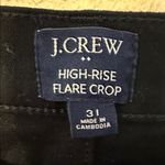 J.Crew  high rise crop flare black jeans Size 31 Photo 3