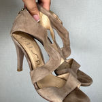 Unisa  Heeled Sandals Women's Size‎ 38 Beige Suede Leather Strappy Heels Photo 0