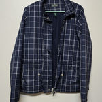 Ralph Lauren L-RL  Active Womens Size L Blue Plaid Rain Coat Windbreaker NEW‎ Photo 0